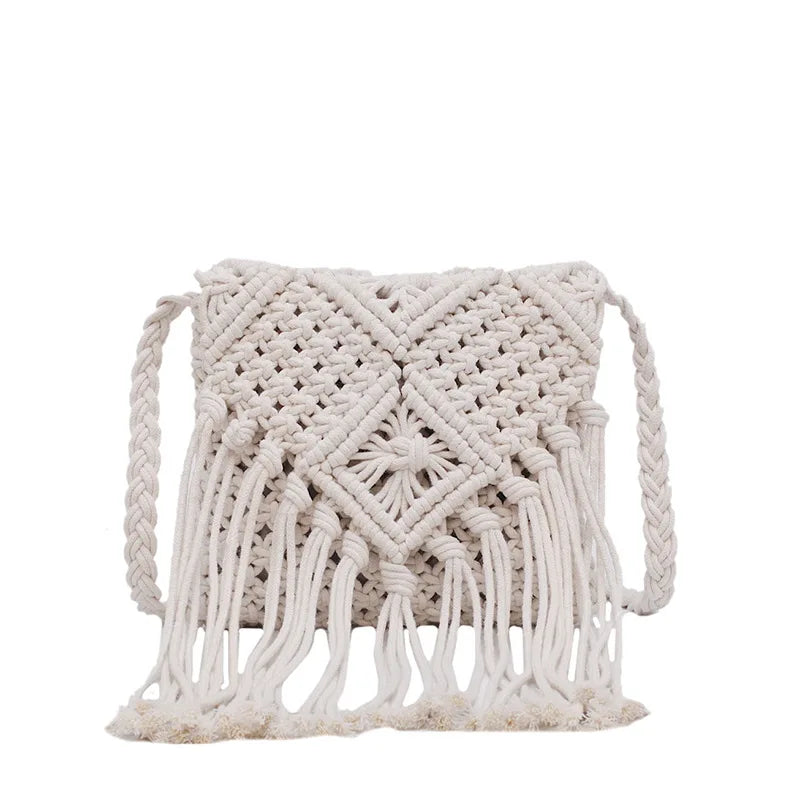 Boho Fringe Tassel Crossbody Bag for Women