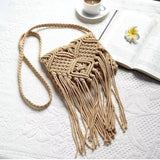 Boho Fringe Tassel Crossbody Bag for Women