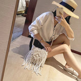 Boho Fringe Tassel Crossbody Bag for Women