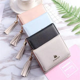 Fringe Women's Short Leather Wallet Clutch