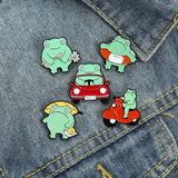 Frog Brooch Strawberry Magic Wizard Hat Christmas Middle Finger Frog