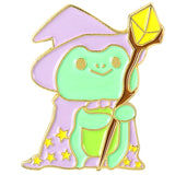 Frog Brooch Strawberry Magic Wizard Hat Christmas Middle Finger Frog