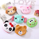 Frog Plush Coin Purse Bag Cartoon Women Wallet for Kids