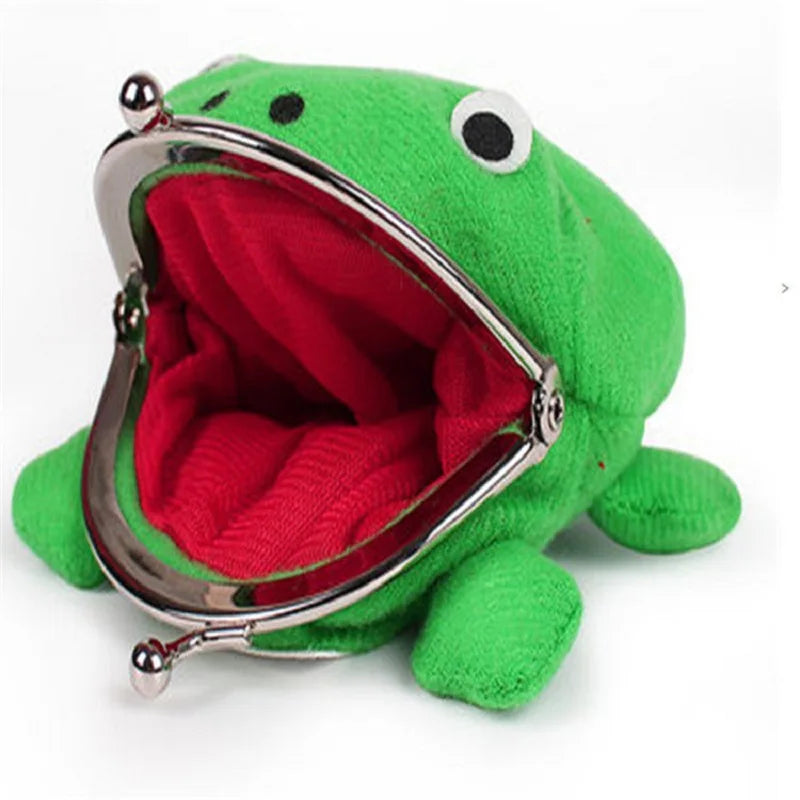 Frog Plush Coin Purse Bag Cartoon Women Wallet for Kids