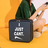 Front Open Luggage Compartment Portable Cosmetic Case 16 Inch Password Box Mini