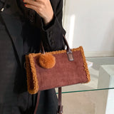 Frosted Bag Women Large Capacity Shoulder Handbag