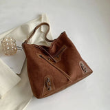 Frosted PU Leather Women's Handbags Purses Zipper Bags Vintage Bag