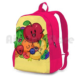 Outdoor Hiking Backpack Riding Climbing Sports Bag Funny Fruit Illustration