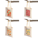 Fruit Market Women Shopper Bags Canvas Tote Handbag Shoulder Shopping Bag