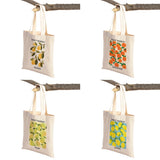 Fruit Market Women Shopper Bags Canvas Tote Handbag Shoulder Shopping Bag