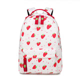 Fruit Print Backpack Lightweight Waterproof Shoulder Bags