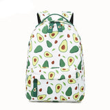 Fruit Print Backpack Lightweight Waterproof Shoulder Bags