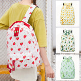 Fruit Print Backpack Lightweight Waterproof Shoulder Bags
