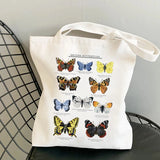 Fruit Print Floral Canvas Tote Bag Women's Shoulder Bag