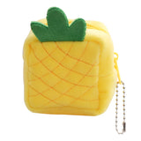 Fruit Style Coin Purse Plush Zipper Pendant Avocado Strawberry Coin Pouch