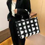 Fashion Diamond Handbag for Women Square Large Capacity Crossbody