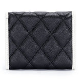 Short Cow Leather Wallet Women's Lingge Style