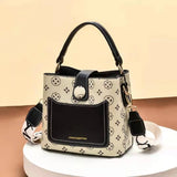 Fashionable One Shoulder Net Red Texture Messenger Bag for Women