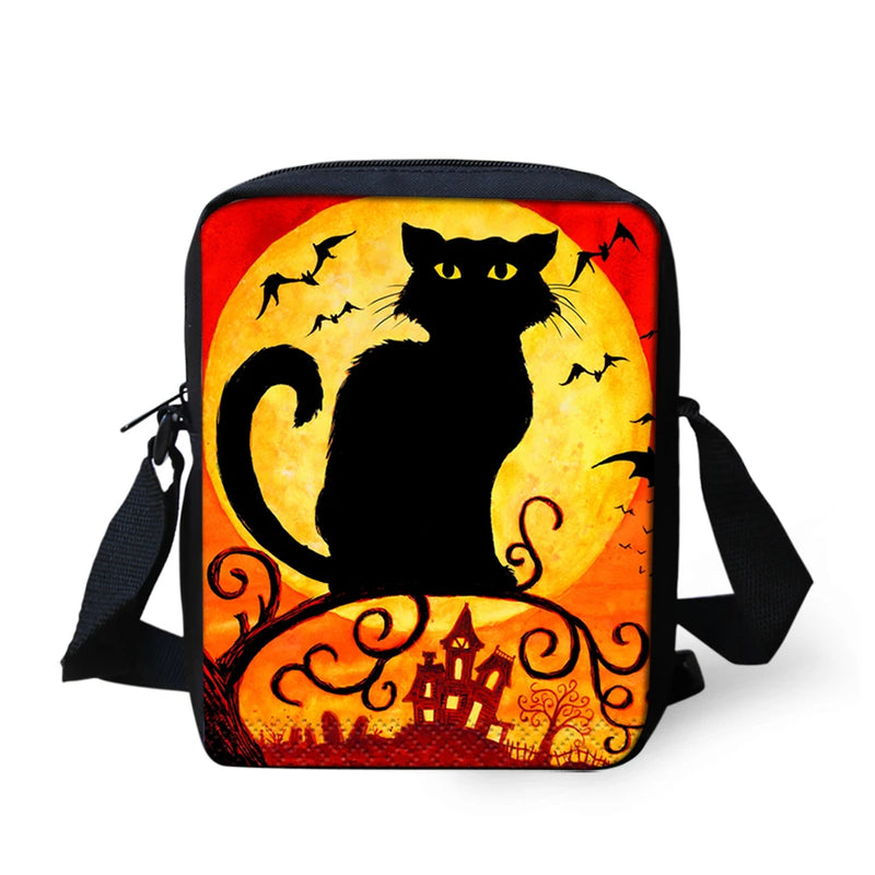 Fullmoon Party Moonlight Wolf Messenger Crossbody Bag