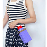 Acrylic Lipstick Chain Shoulder Bag for Women Funky Purses Handbags