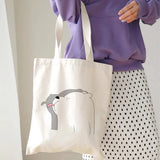 Cartoon Bear Shopping Bag Tote Bag Large Capacity Shoulder Canvas Bag