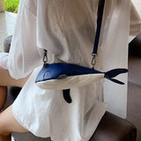 Leather Whale Women Shoulder Bag Purses and Handbags Crossbody Bag