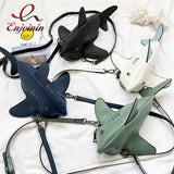 Shark Crossbody Shoulder Bag Casual Women's Clutch Bag Mini Messenger Bag