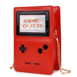 Pink Game Machine Leather Ladies Purse Handbag Clutch Bag Women Crossbody