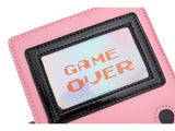 Pink Game Machine Leather Ladies Purse Handbag Clutch Bag Women Crossbody