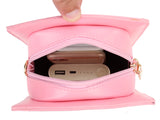 Pink Game Machine Leather Ladies Purse Handbag Clutch Bag Women Crossbody