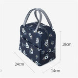 Functional Cooler Lunch Box Portable Insulated Canvas Lunch Bag