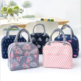 Functional Cooler Lunch Box Portable Insulated Canvas Lunch Bag
