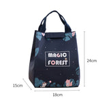 Insulated Canvas Lunch Bag Portable Cooler Lunch Box