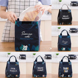 Insulated Canvas Lunch Bag Portable Cooler Lunch Box