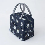 Functional Cooler Lunch Box Portable Insulated Canvas Lunch Bag