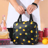 Portable Lunch Box Bag Canvas Outdoor Thermal Food Storage School Lunch Handbag