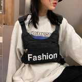 Tactical Chest Bag Hip Hop Vest Streetwear Nylon Waist Pack Outdoor