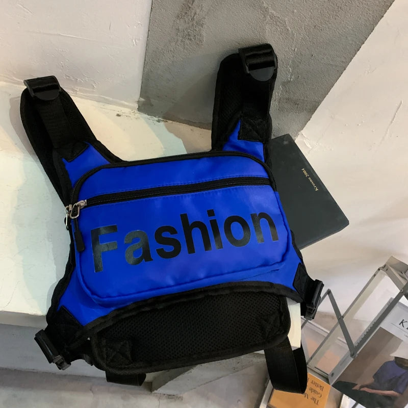Tactical Chest Bag Hip Hop Vest Streetwear Nylon Waist Pack Outdoor