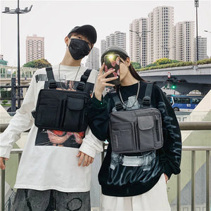 Tactical Chest Bag Men Women Hip Hop Vest Streetwear ArmyGreen Waist Pack