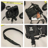 Tactical Chest Bag Unisex Streetwear Hip Hop Vest Waist Pack Nylon Purse