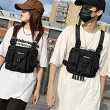 Functional Tactical Chest Rig Bag for Woman Hip Hop Vest Streetwear Bag