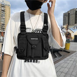 Functional Tactical Chest Rig Bag for Woman Hip Hop Vest Streetwear Bag