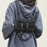 Tactical Chest Rig Bag for Woman Hip Hop Vest Streetwear Bag