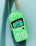 Retro Phone Style Women Patent Leather Shoulder Chain Bag