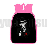 Funny 3D Bungou Stray Dogs Backpack 12/16 Inch Pink Merch Cartoon Bookbag