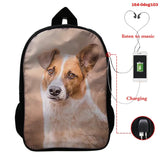 Funny 3D Dog Print Kids Backpacks Animal Prints Children Shoulder School Bagpack