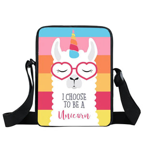 Funny Alpaca Messenger Bag Canvas Crossbody