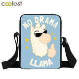 Funny Alpaca Messenger Bag Canvas Crossbody