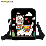 Funny Alpaca Messenger Bag Canvas Crossbody