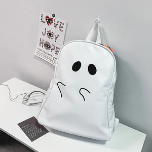 Funny Backpacks Women Tourist Casual Waterproof PU Fabric Large Capacity